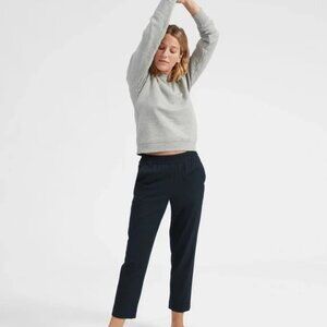 Everlane The GoWeave Easy Pant in Black in 100% Wool, Size 4